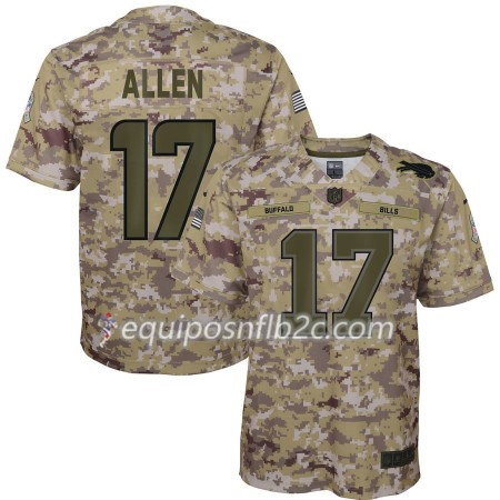Camiseta Hombre NFL Buffalo Bills Josh Allen 17 Nike Salute to Service